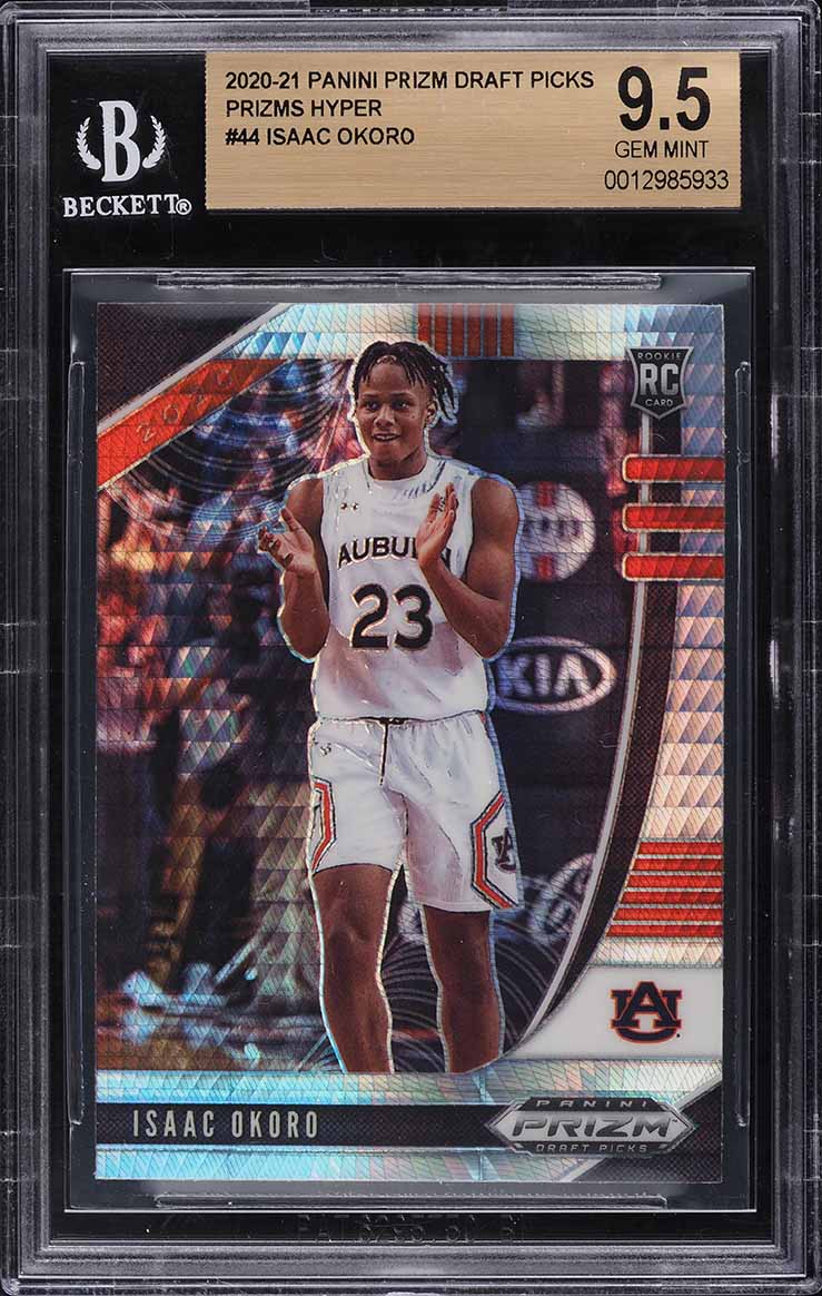 2020 Panini Court Kings Fresh Paint Violet Isaac Okoro RC AUTO /49