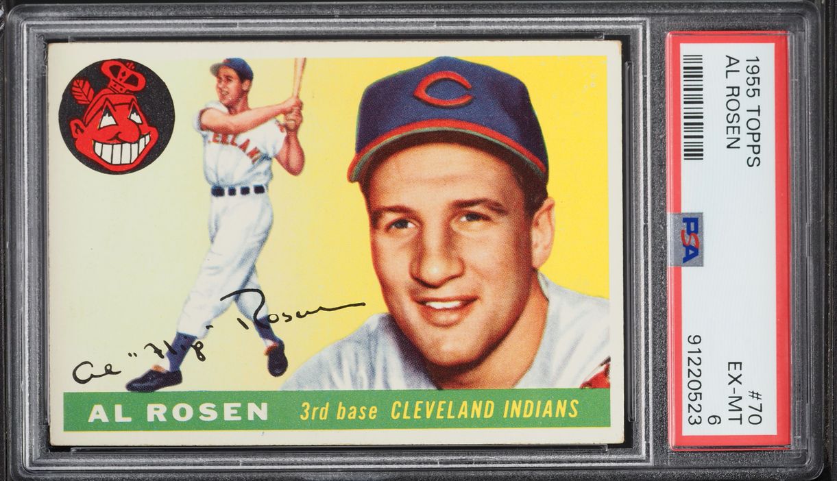 1955 Topps Al Rosen #70 PSA 6 EXMT