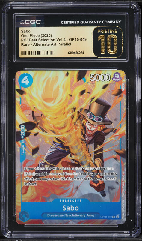 2025 One Piece Carrying On His Will Sabo #120 PSA 10 GEM MINT on