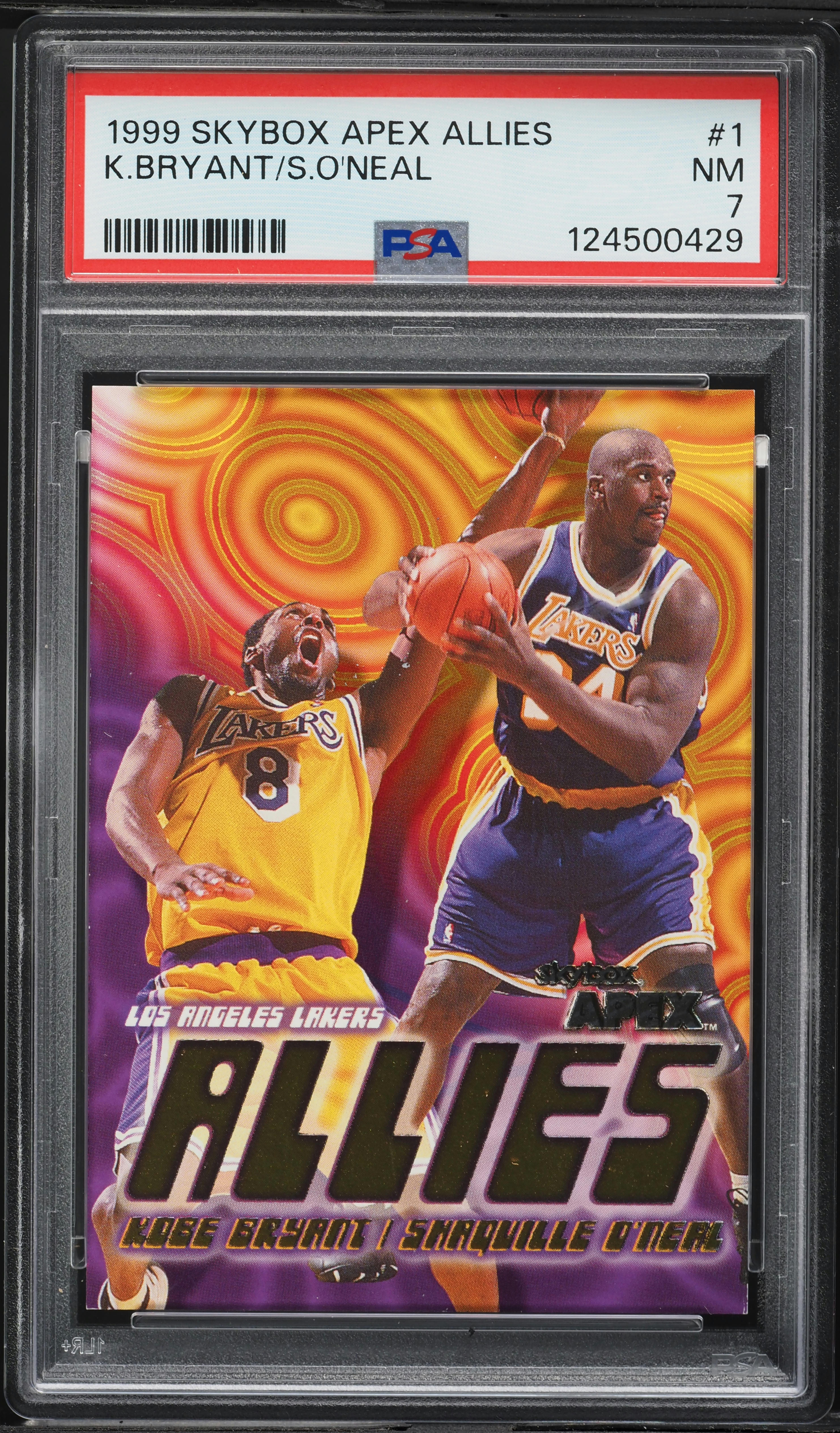 1999 Skybox Apex Allies Kobe Bryant Shaquille O'Neal #1 PSA