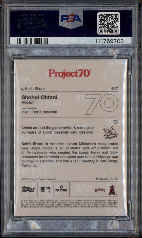 🔥2021 Shohei Ohtani Topps Project 70 #483 Rare Super Mario