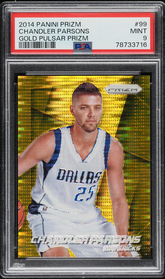 2014 Panini Prizm Gold Pulsar Chandler Parsons 10/10 #99 PSA 9 MINT