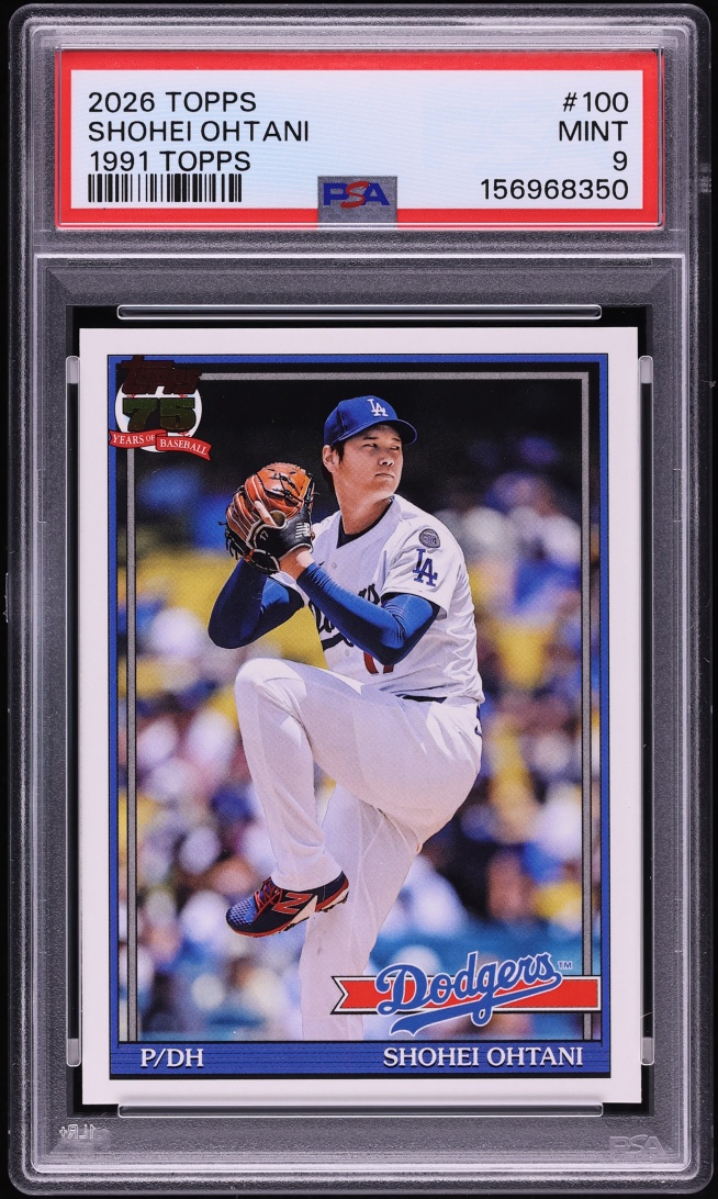 2026 Topps '91 Shohei Ohtani #100 PSA 9 MINT