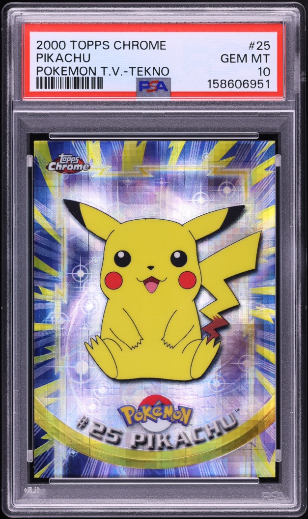 2000 Topps Chrome Pokemon Series 1 Tekno Pikachu #25 PSA 10 GEM MINT