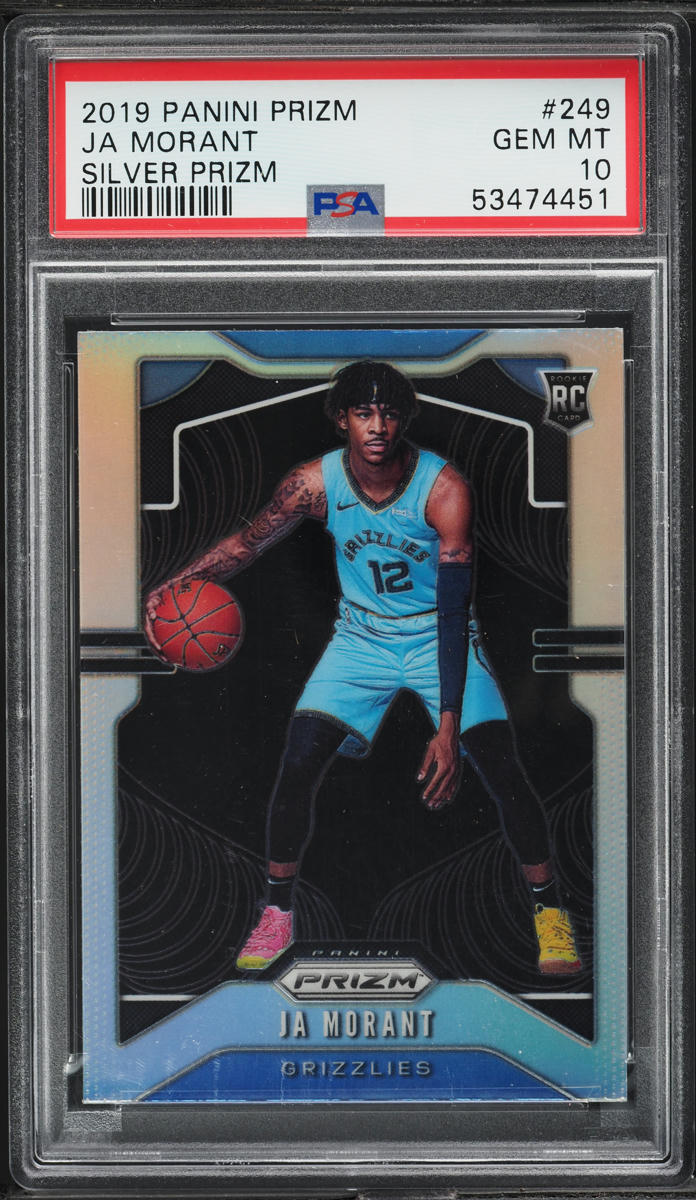 2019 Panini Prizm Silver Ja Morant ROOKIE #249 PSA 10 GEM MINT