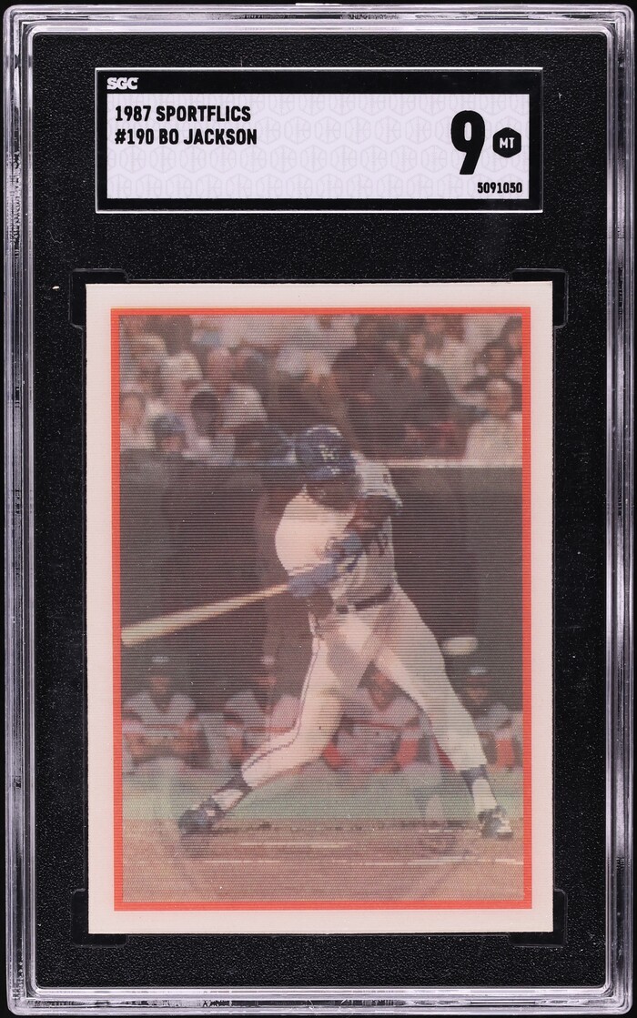 1987 Sportflics Bo Jackson ROOKIE #190 SGC 9 MINT