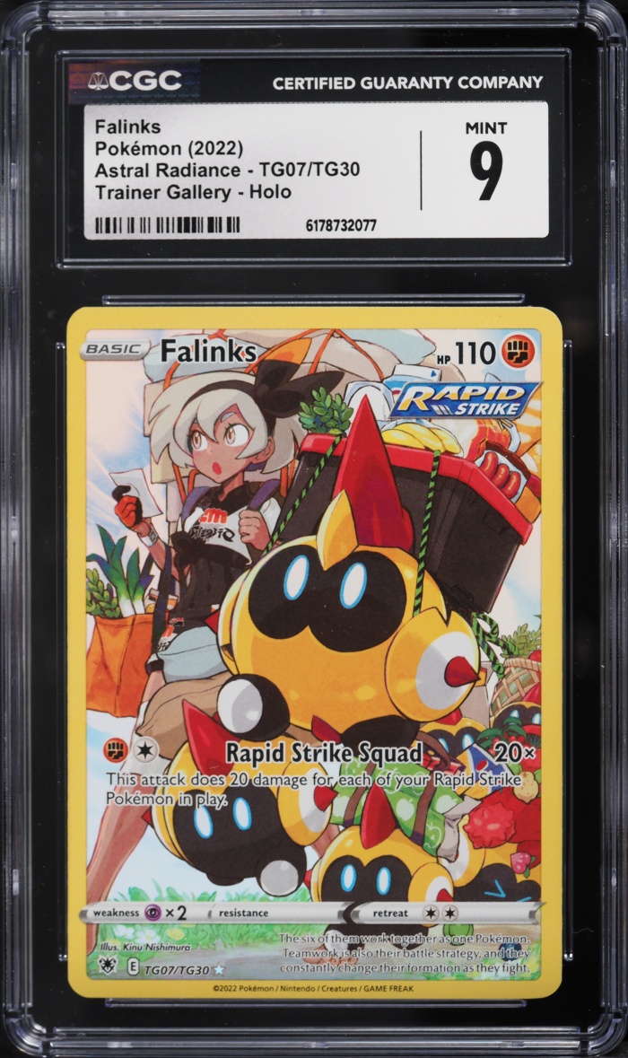 2022 Pokemon Sword & Shield Astral Radiance CHR Falinks #TG07 CGC 9 MINT