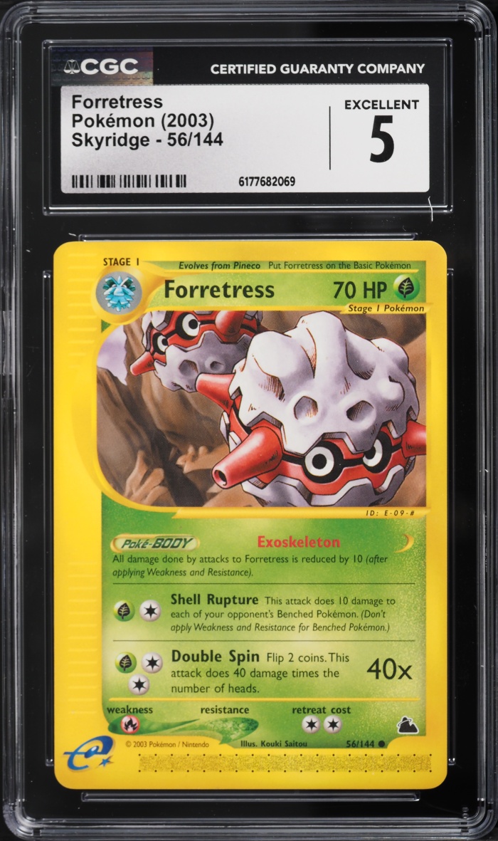 2003 Pokemon Skyridge Forretress #56 CGC 5 EX