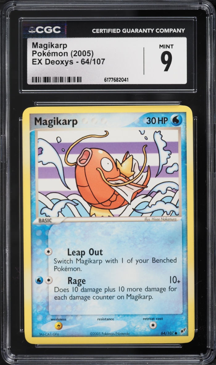 2005 Pokemon EX Deoxys Magikarp #64 CGC 9 MINT