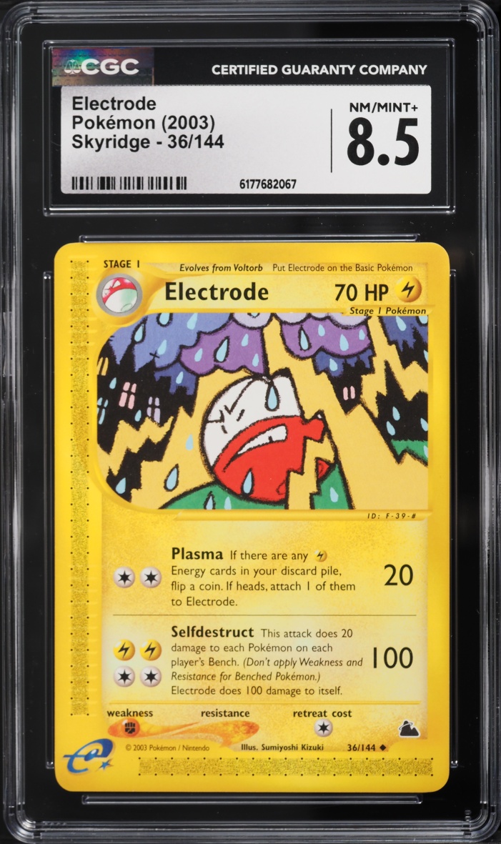 2003 Pokemon Skyridge Electrode #36 CGC 8.5 NM-MT+