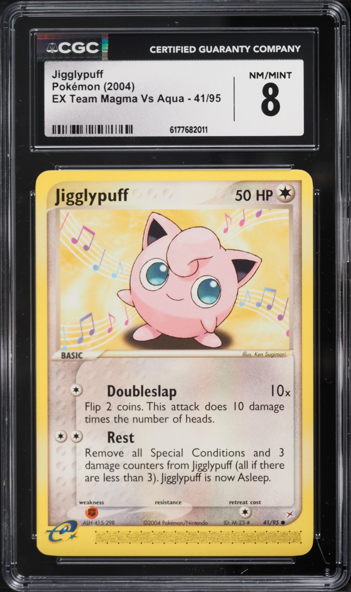 2004 Pokemon EX Team Magma VS Aqua Jigglypuff #41 CGC 8 NM-MT