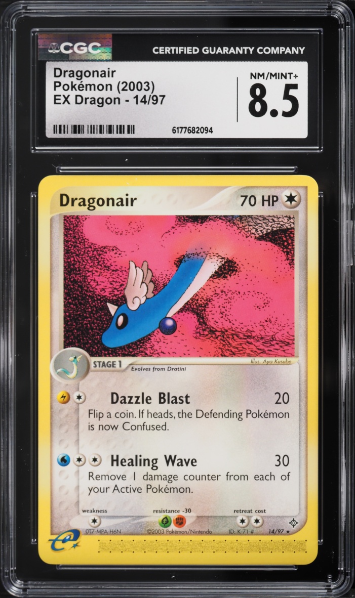 2003 Pokemon EX Dragon Dragonair #14 CGC 8.5 NM-MT+