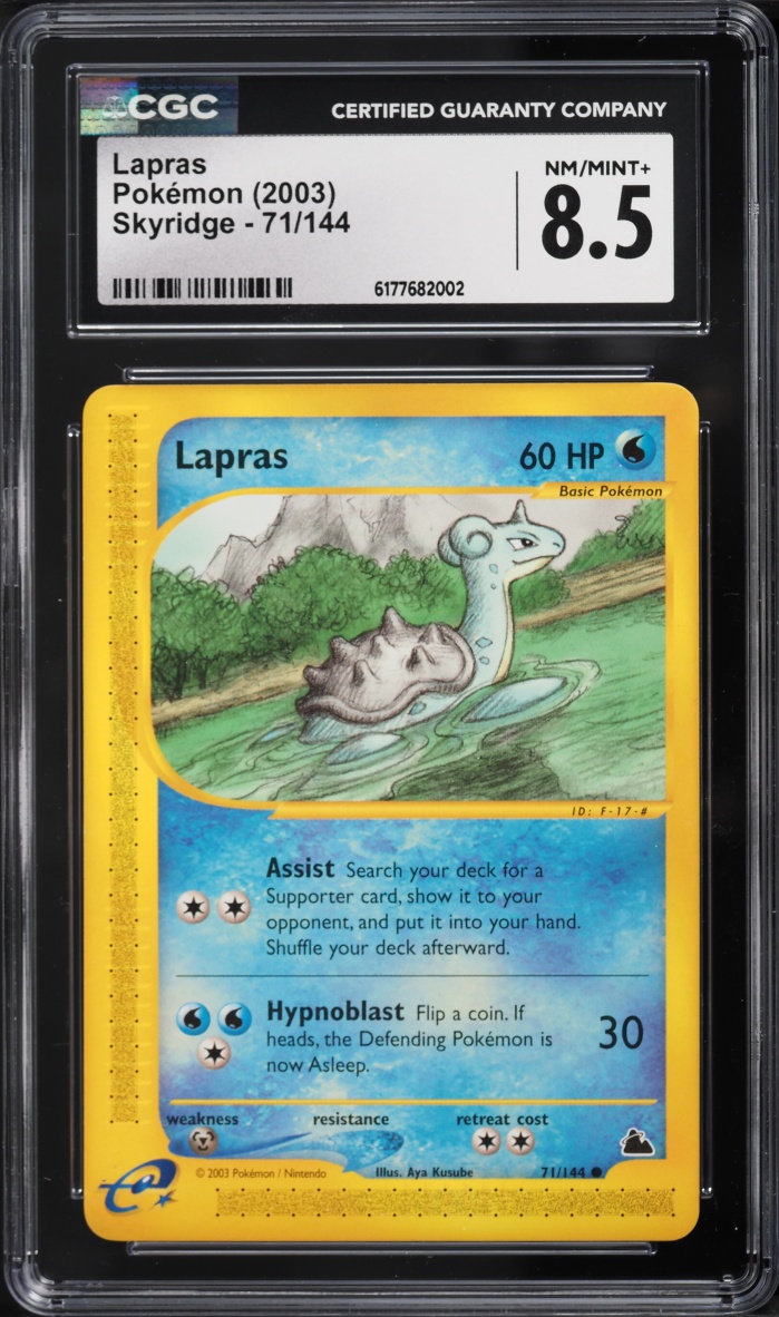 2003 Pokemon Skyridge Lapras #71 CGC 8.5 NM-MT+