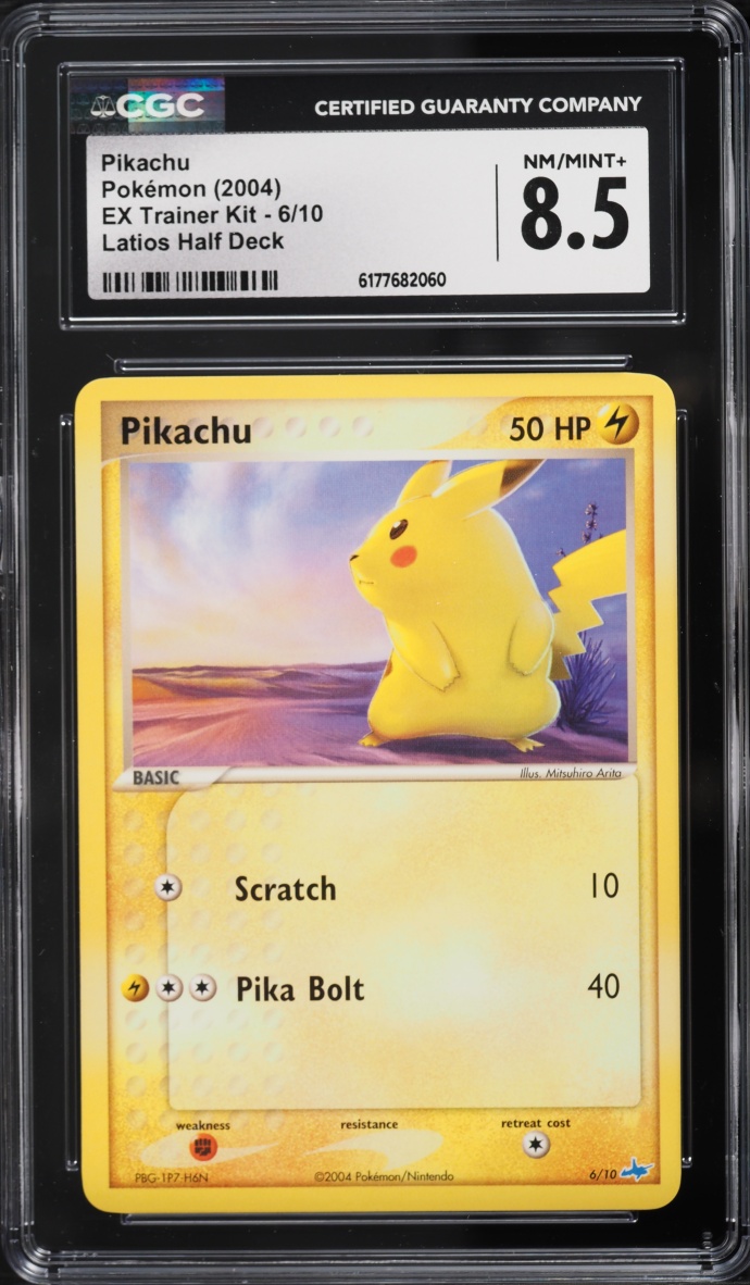 2004 Pokemon EX Trainer Kit Latios Half Deck Pikachu #6 CGC 8.5 NM-MT+