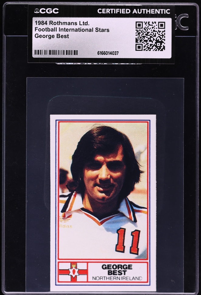 1984 Rothmans Football International Stars George Best CGC AUTH
