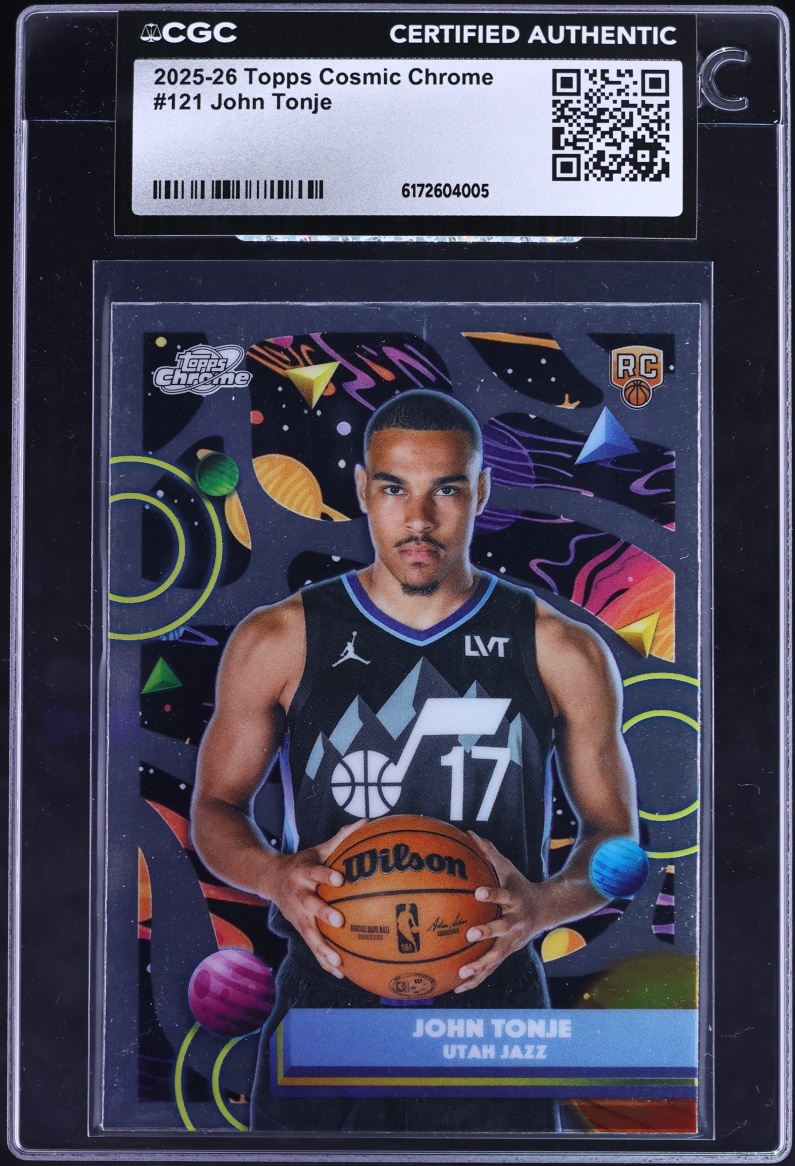 2025 Topps Chrome Cosmic John Tonje ROOKIE #121 CGC AUTH