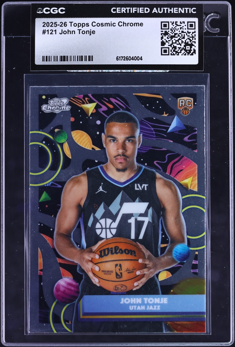 2025 Topps Chrome Cosmic John Tonje ROOKIE #121 CGC AUTH