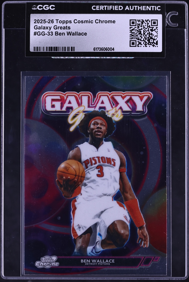 2025 Topps Chrome Cosmic Galaxy Greats Ben Wallace #GG-33 CGC AUTH