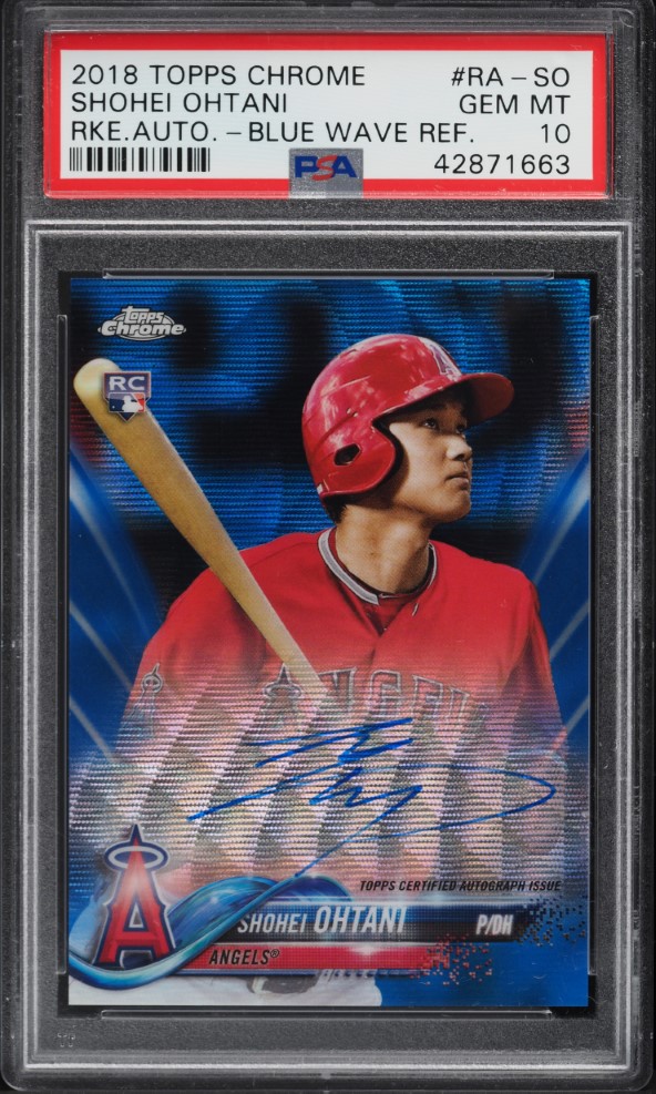2018 Topps Ref Ohtani /569 RC PSA9 大谷 2018 Topps Heritage Chrome Refractor Shohei Ohtani ROOKIE