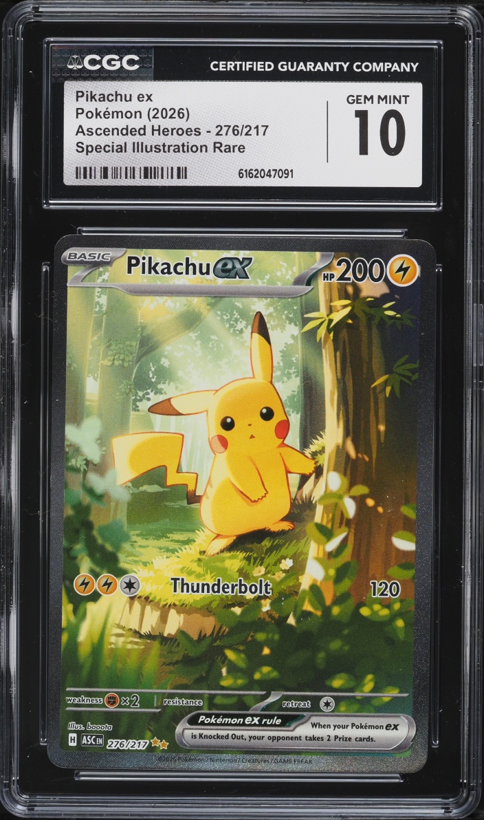 2026 Pokemon Mega Evolution Ascended Heroes SIR Pikachu Ex #276 CGC 10 GEM MINT