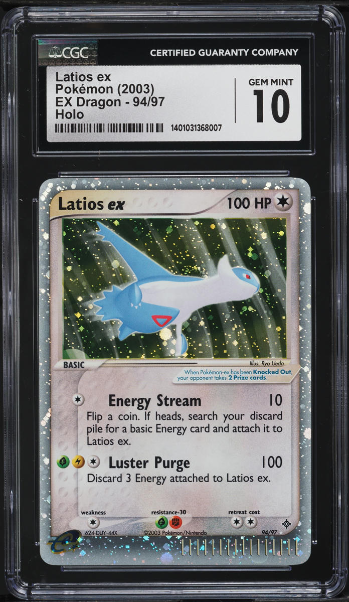 2003 Pokemon EX Dragon Holo Latios ex #94 CGC 10 GEM MINT
