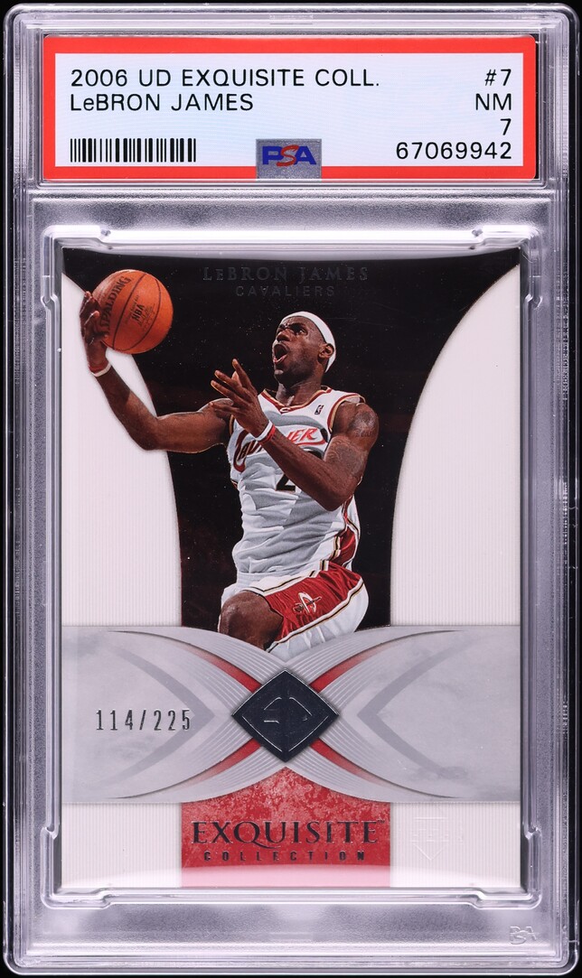 2006 Exquisite Collection LeBron James /225 #7 PSA 7 NRMT