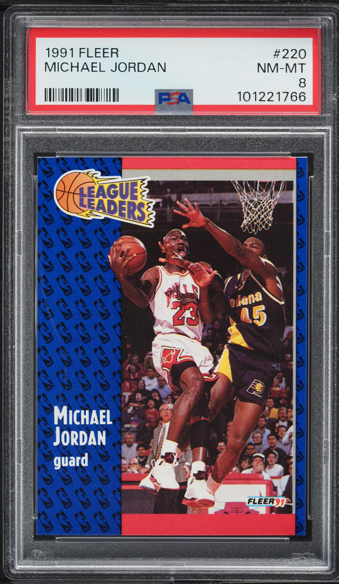 1991 Fleer Basketball Michael Jordan #220 PSA 8 NM-MT