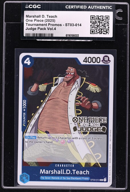 2024 One Piece Japanese Emperors Wanted Alt Art Marshall D. Teach
