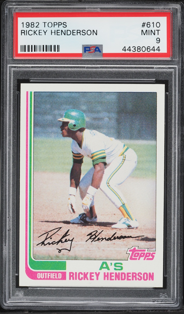 1982 Topps Rickey Henderson #610 PSA 9 MINT