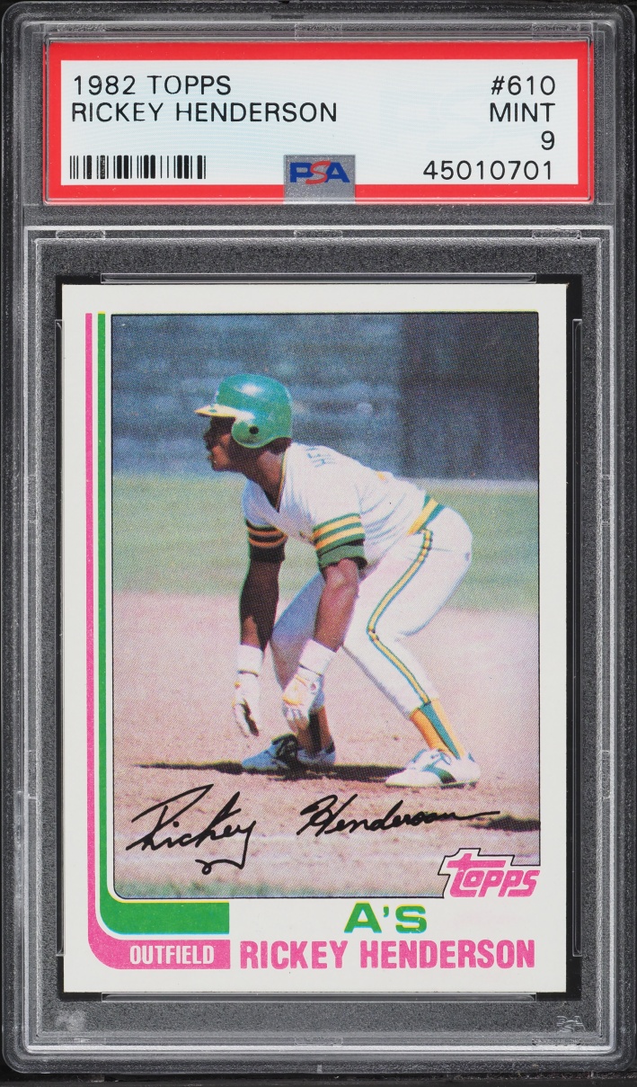 1982 Topps Rickey Henderson #610 PSA 9 MINT