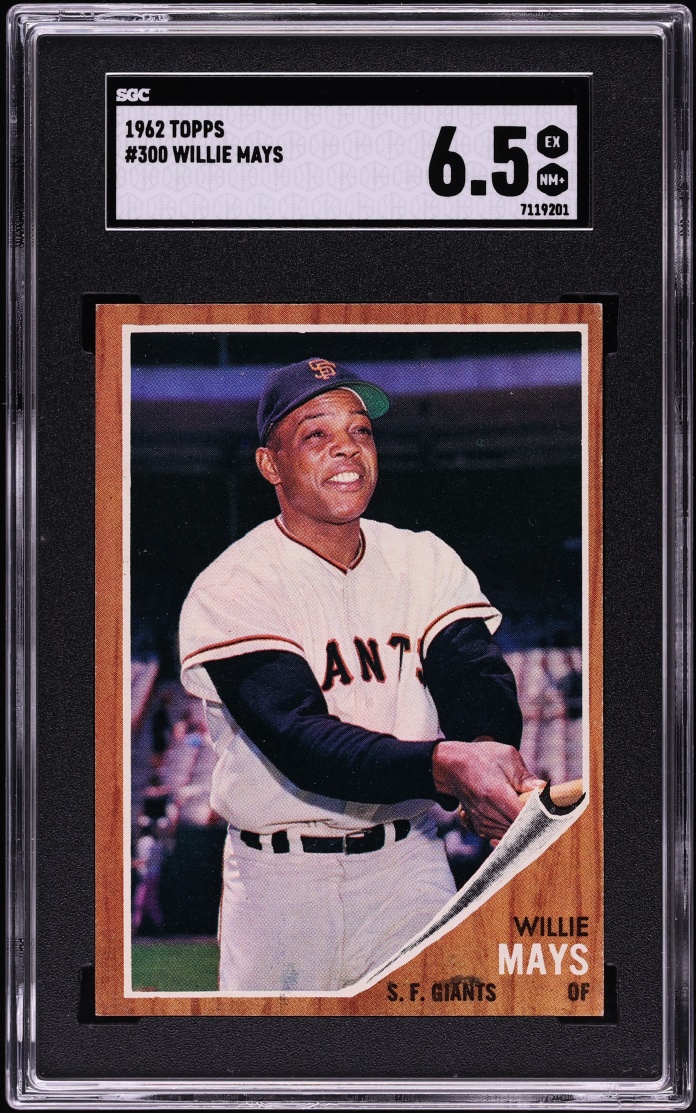 1962 Topps Willie Mays #300 SGC 6.5 EXMT+