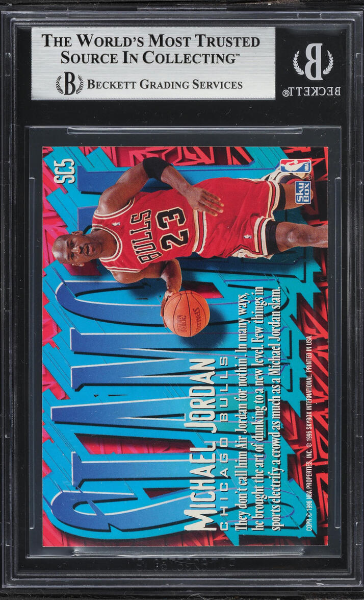 1996 Skybox Z-Force Slam Cam Michael Jordan #SC5 BGS 9 MINT