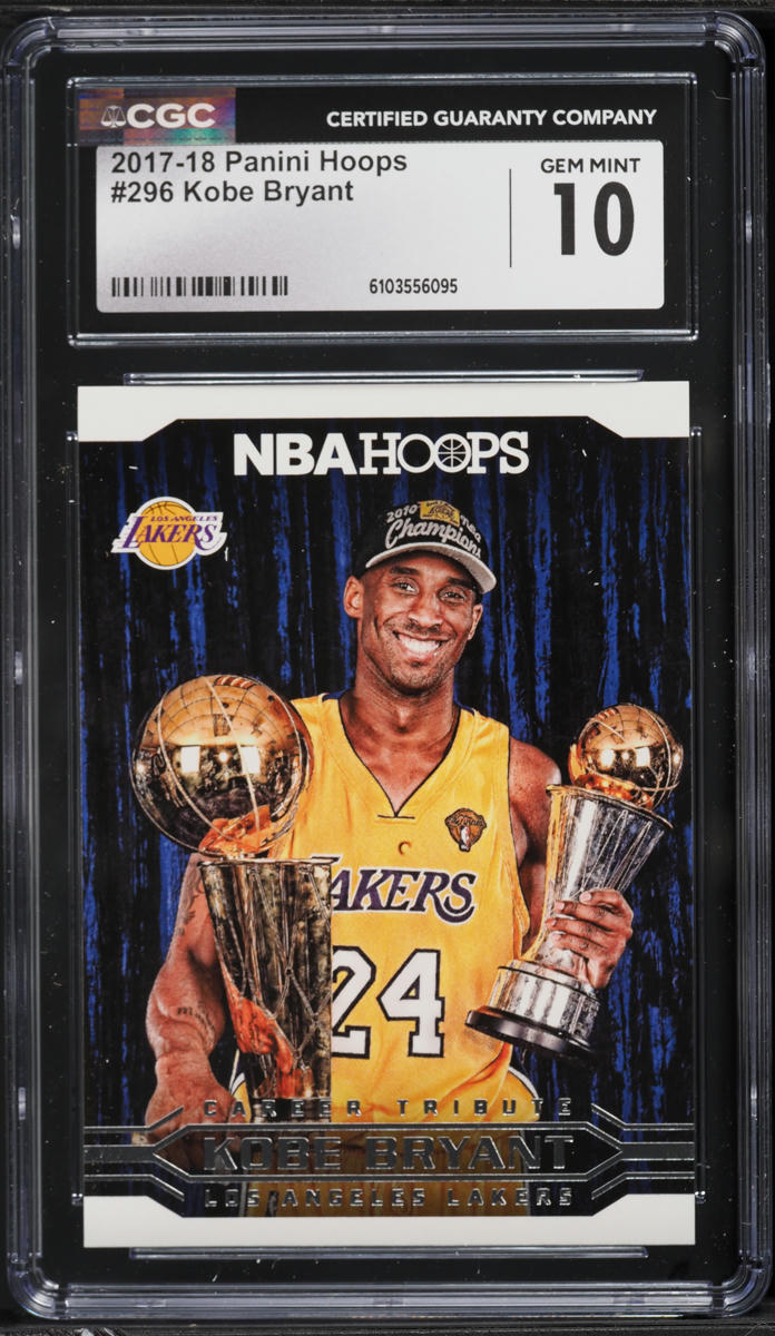 2017 Hoops Kobe Bryant #296 CGC 10 GEM MINT