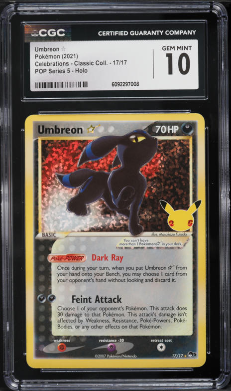 2021 Pokemon Sword & Shield Celebrations Classic Gold Star Holo