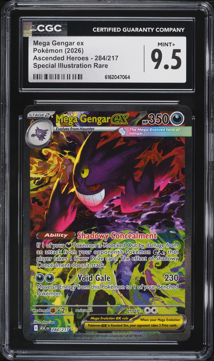 2026 Pokemon Mega Evolution Ascended Heroes SIR Mega Gengar Ex #284 CGC 9.5 MINT+