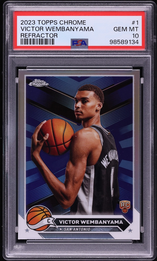 2023 Topps Chrome Refractor Victor Wembanyama ROOKIE #1 PSA 10 GEM MINT