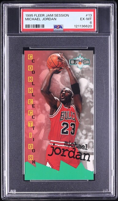 1995 Fleer Jam Session Michael Jordan #13 PSA 6 EXMT