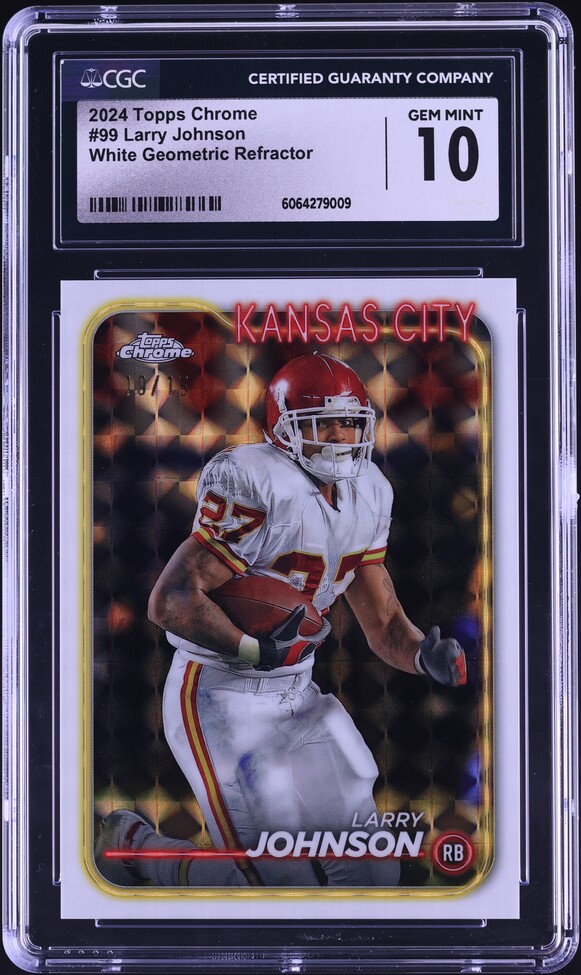 2023 Panini Player Of The Day Larry Johnson AUTO /50 #LJ CGC AUTH