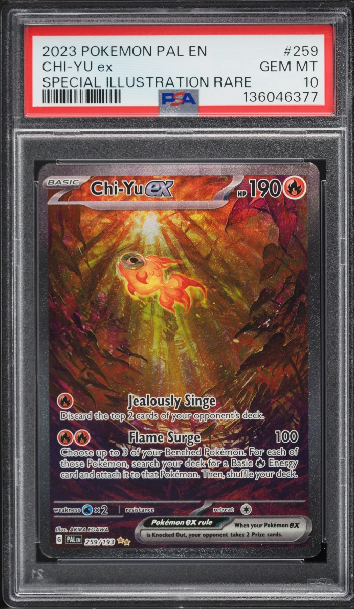 2023 Pokemon Scarlet & Violet Paldea Evolved SIR Chi-Yu EX #259 PSA 10 GEM MINT