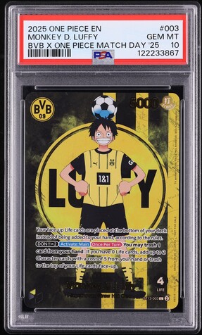 2025 One Piece Promos BVB Match Day '25 Monkey D. Luffy L #ST13