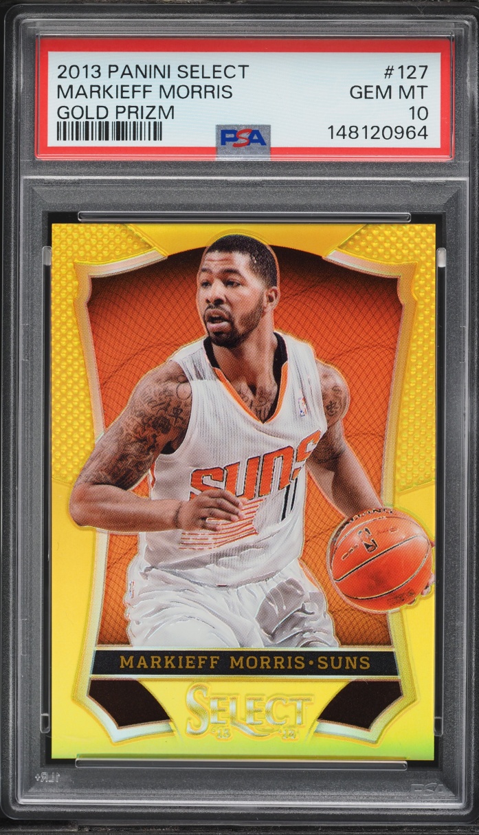 2013 Select Gold Prizm Markieff Morris /10 #127 PSA 10 GEM MINT