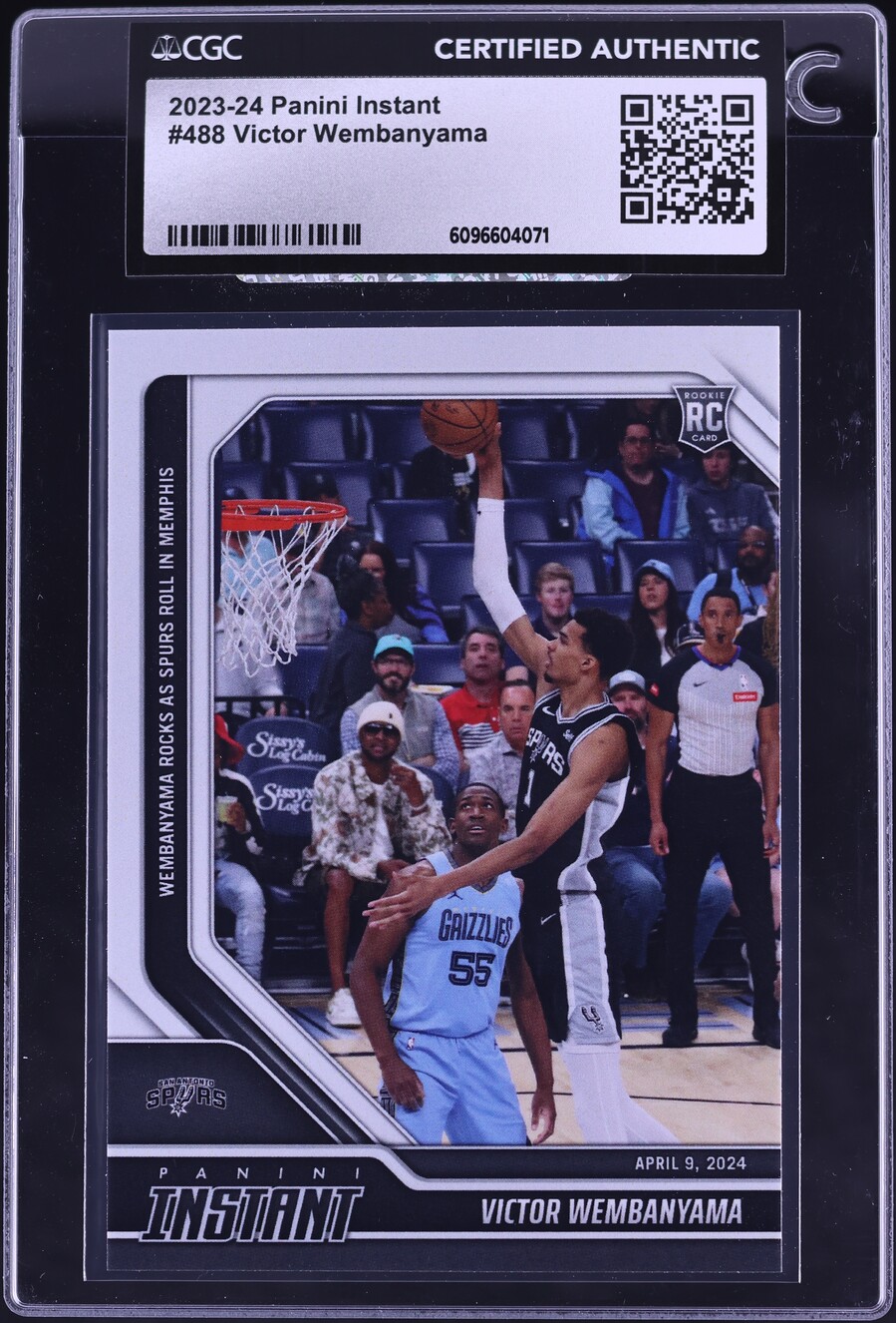 2023 Panini Instant Victor Wembanyama ROOKIE #488 CGC AUTH