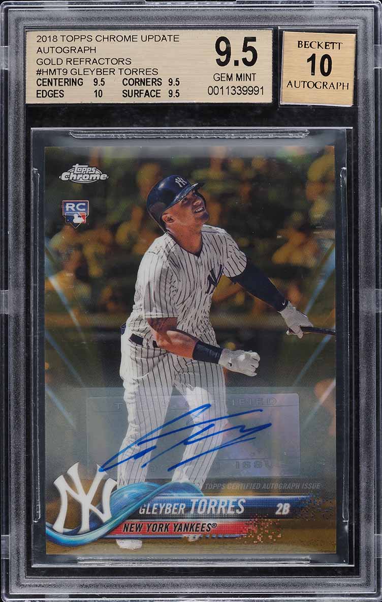 2017 Bowman Chrome Mega Prospects Gleyber Torres ROOKIE #BCP80 PSA