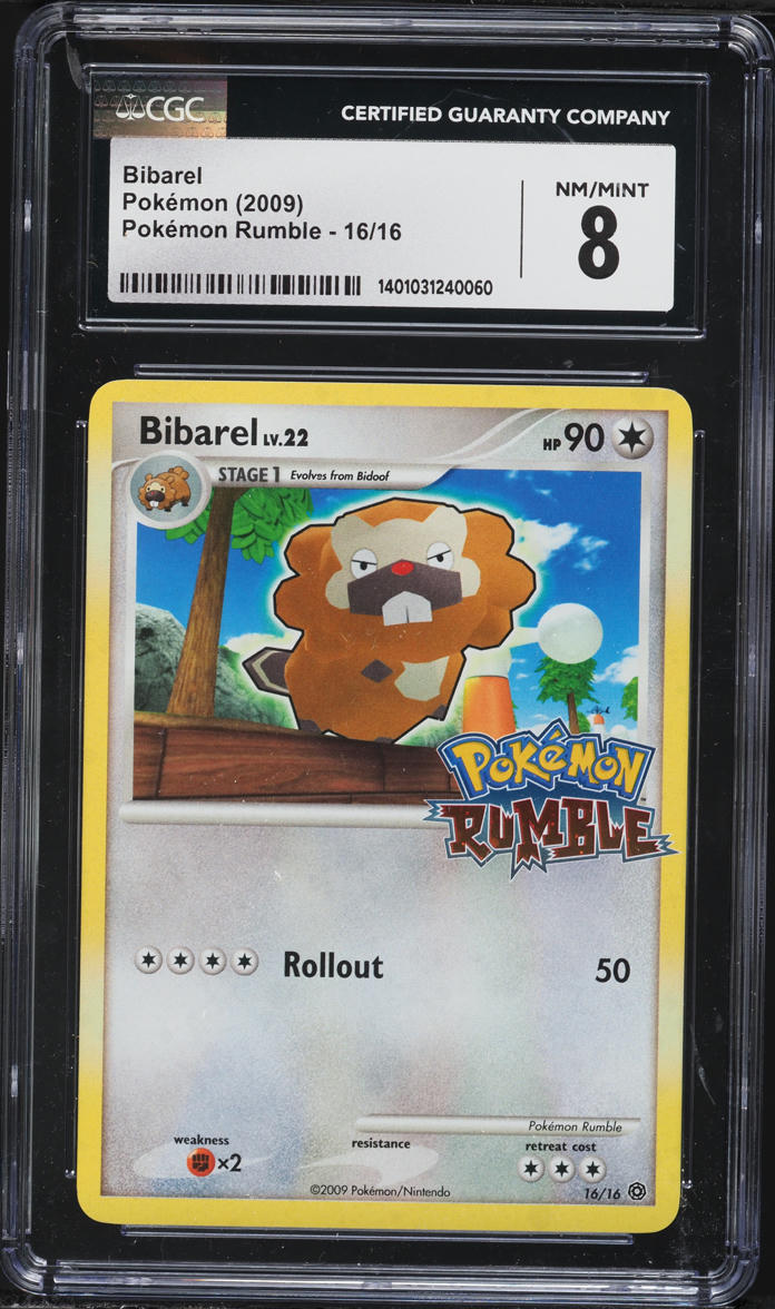 2009 Pokemon Rumble Bibarel #16 CGC 8 NM-MT