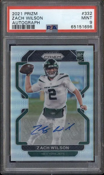 2021 Panini Prizm Rookie Autographs Prizm Silver #332 Zach