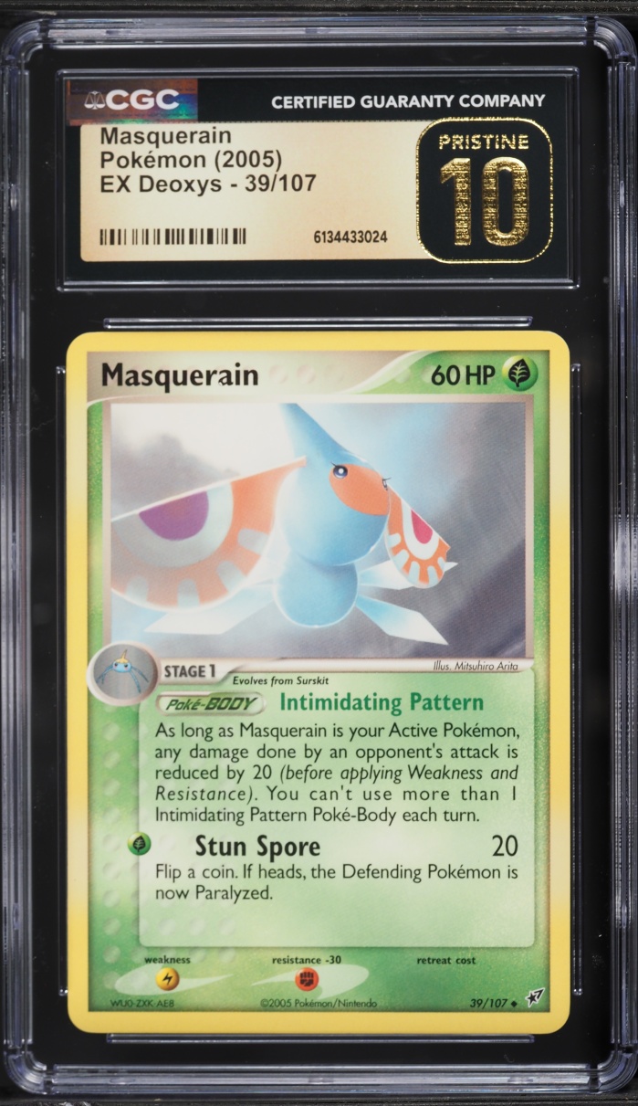 2005 Pokemon EX Deoxys Masquerain #39 CGC 10 PRISTINE