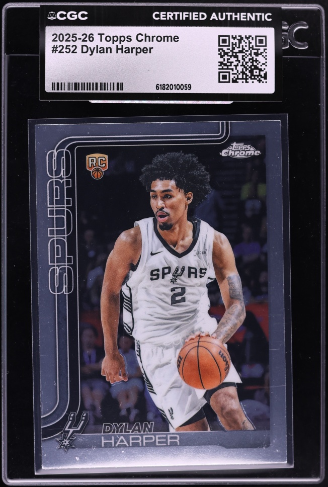 2025 Topps Chrome Dylan Harper ROOKIE #252 CGC AUTH