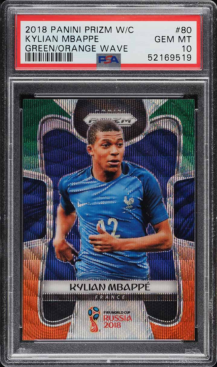 2018 Panini Prizm World Cup Purple Kylian Mbappe ROOKIE /99 #80