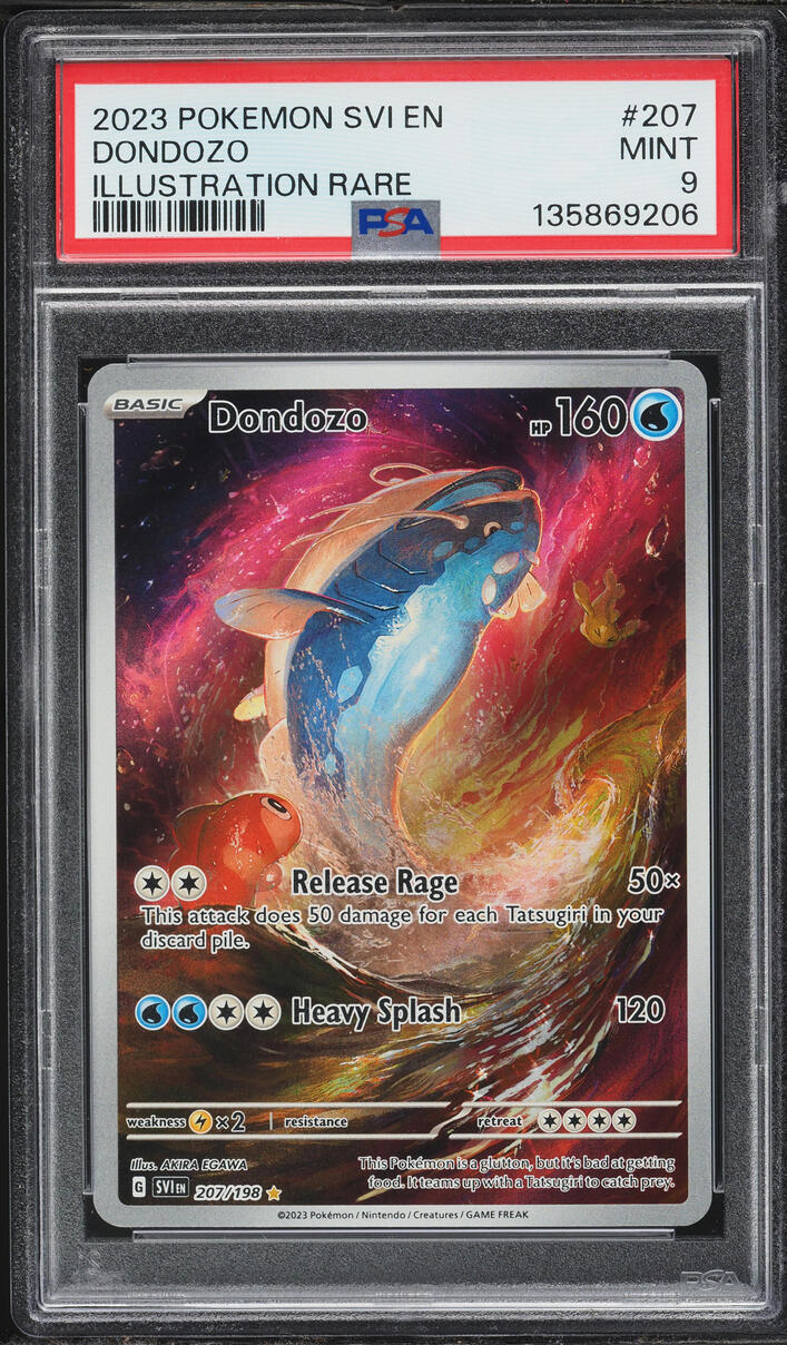 2023 Pokemon Scarlet & Violet IR Dondozo #207 PSA 9 MINT