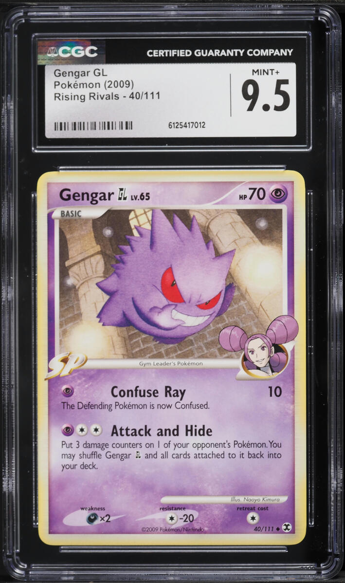 2009 Pokemon Platinum Rising Rivals Gengar GL #40 CGC 9.5 MINT+